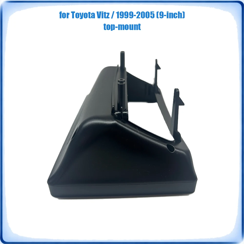 Car Radio Fascia Frame Upper Mount For Toyota Vitz 1999-2005 9 inch Wiring Harness Power Cable Plug & Play No Cutting
