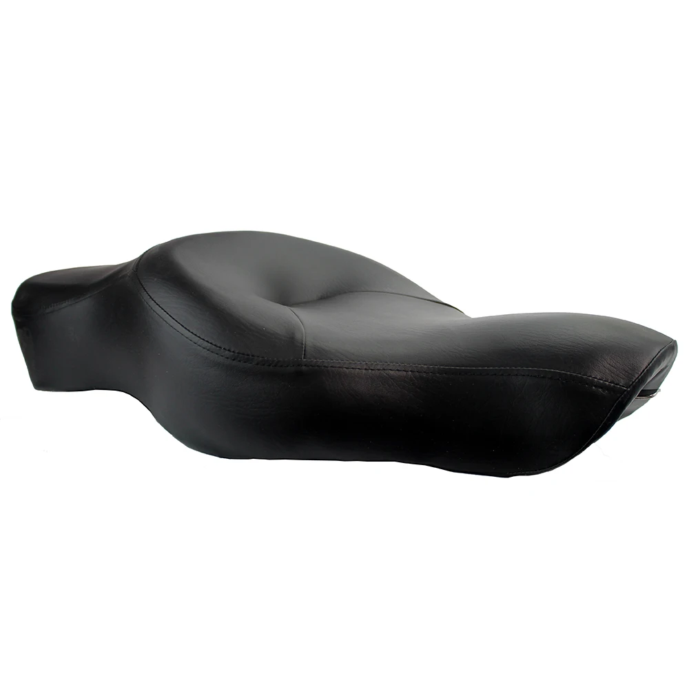 Custom Motorcycle Two-up Leather Seat Thick Driver & Passenger Cushions for Harley Sportster XL Iron 883 1200 48 2004-2018