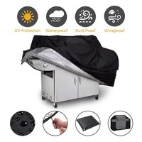 BBQ Cover Outdoor Dust Waterproof Weber Heavy Duty Grill Cover Rain Protective Outdoor Barbecue Cover Round