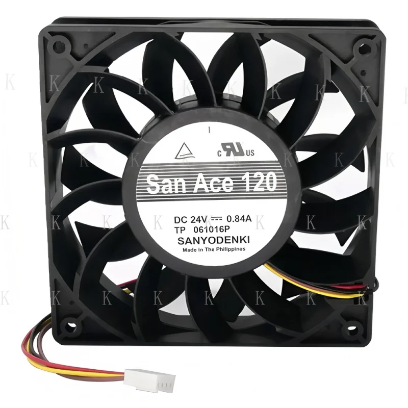 

C ДЛЯ Вентилятора охлаждения большого объема воздуха 9GV1224P4G01 24 В 0,84 А 120*120*25 мм