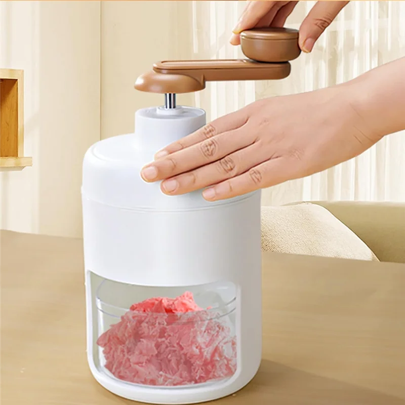 Durable Home Ice Shaver For Quick Hail Ice Crushing, Manual Portable Ice Crusher