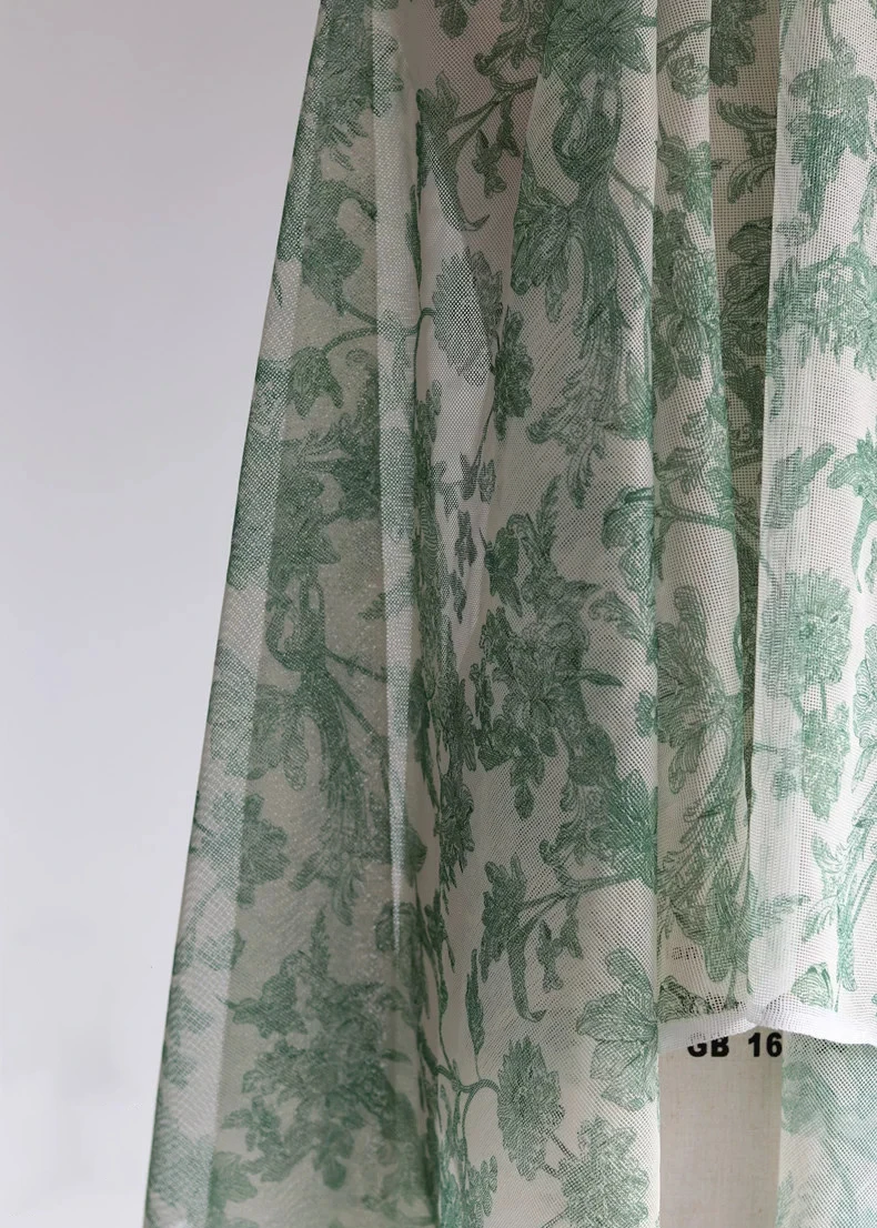 1yard Silver thread three-dimensional embroidery tela exquisite lace fabric Dress cheongsam Clothing designer fabric for sewing