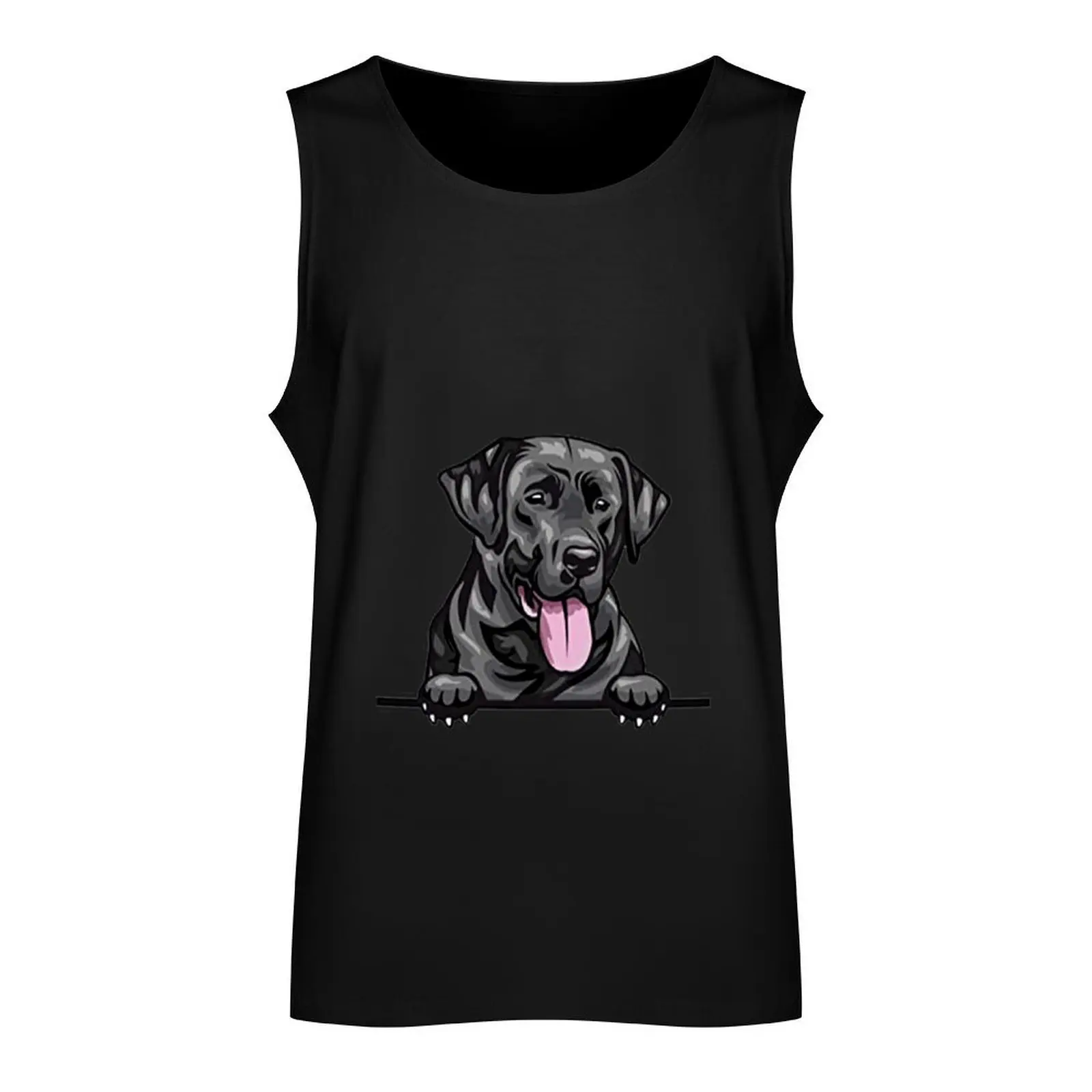 black labrador -cute gift black lab for mom,dad,women and men Tank Top bodybuilding t-shirt Men's gym articles sports vest