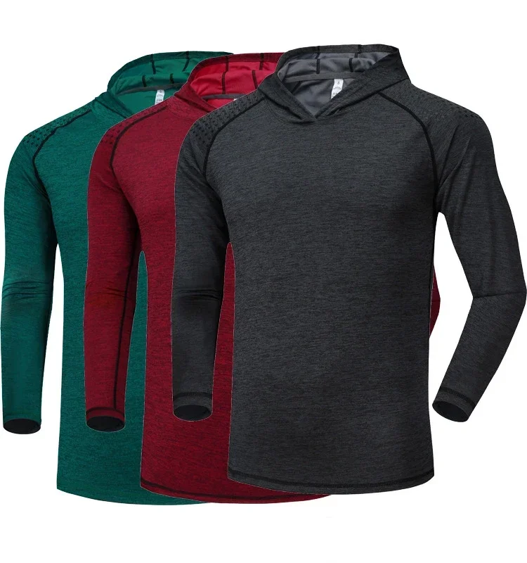 

Men's 2025 new long sleeved T-shirt sweatshirt thin breathable quick drying fitness training sports and leisure comfortable long
