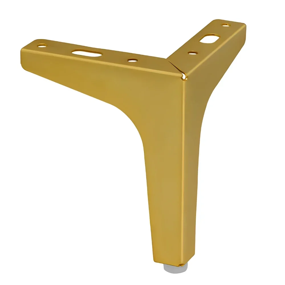 4 個 10 センチメートル 13 センチメートルブラックゴールデンソファ家具脚鉄工場家具脚金属家具脚金属脚ソファ脚金属