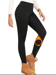 Velluto nero autunno inverno Leggings spessi donna 300G Super caldo vita alta tinta unita Skinny Stretch One Pieces pantaloni in velluto