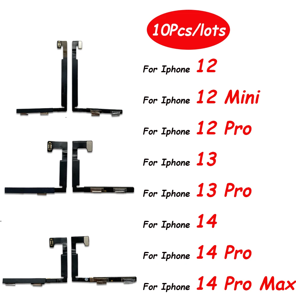 10Pcs,Tested Battery Protective Board Flex Cable For Iphone 14 13 12 Pro Max 12 13 Mini 14 Plus Repair Move Encryption Chips Use