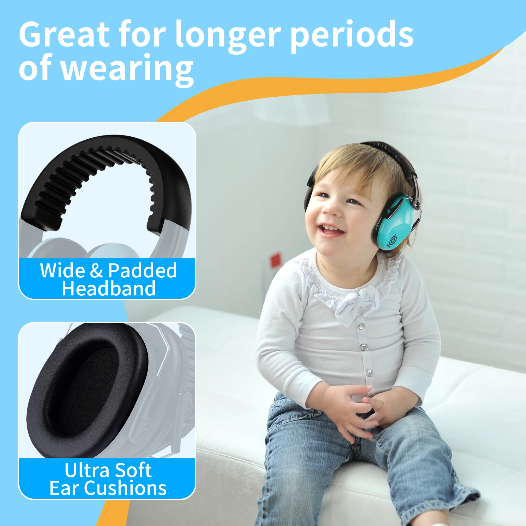 イヤホン NRR 20 dB ノイズリダクション安全ヘッドセ - Earmuffs Foldable のレビューと価格