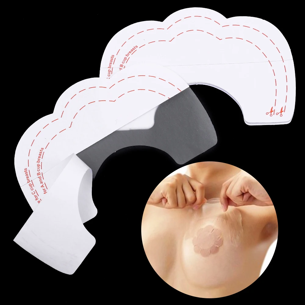 20 stücke Brust Lift Band Nippel Abdeckung Unsichtbare Enhancer Push-Up Klar Bh Band Brust Lift Klebstoff Zubehör Nahtlose Aufkleber