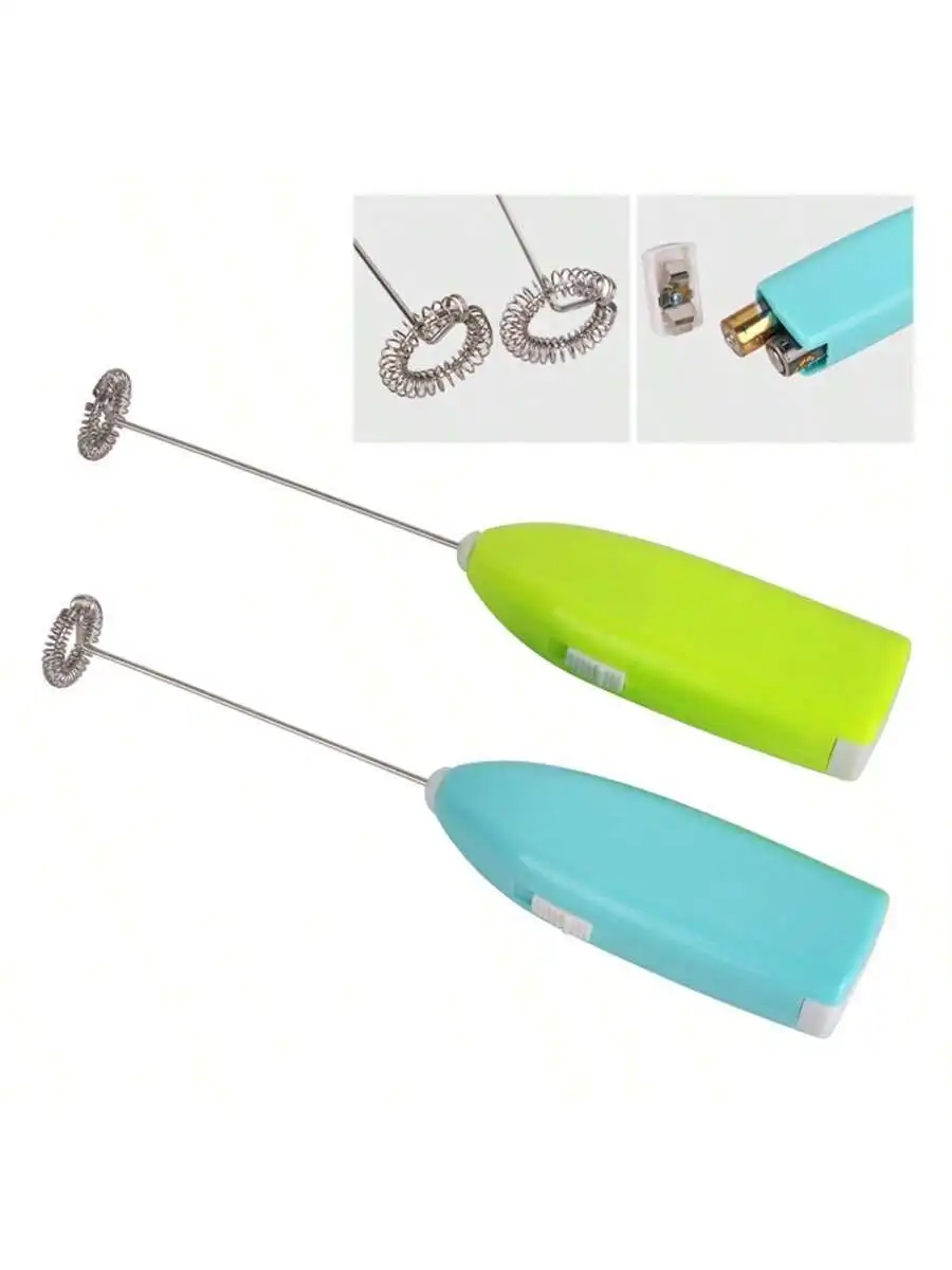 휴대용 미니 배터리로 작동되는 우유 거품기 - 커피, 카푸치노, 라떼, 말차, 핫 초콜릿을 위한 휴대용 블렌더 및 거품 제조기