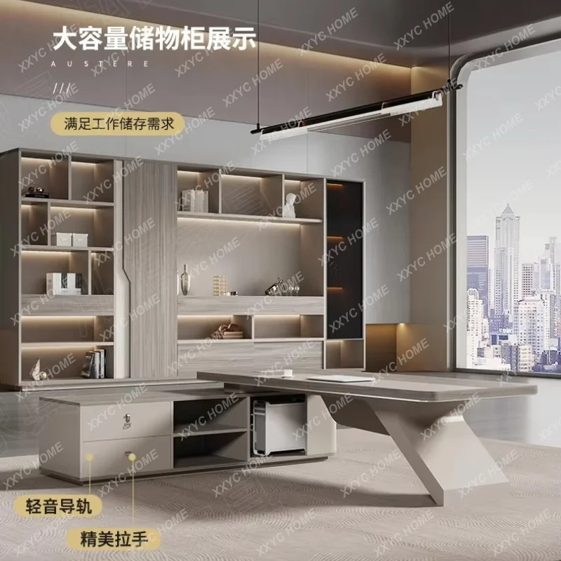 XX Unusual Executive Office Desk Creativity Drawers  Boss Computer Desks High End
