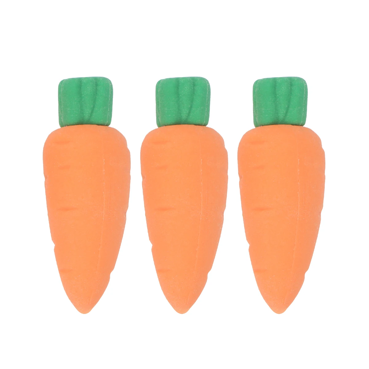 

30pcs Carrot Eraser Stationery Creative Eraser Rubber for School Office Gifts Creative Pencil Student Supplies