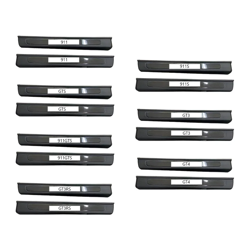 LED Illuminated Carbon Fiber Upgrade Kit for 718 & 911 New Condition Performance Parts with Welcome Threshold Strip