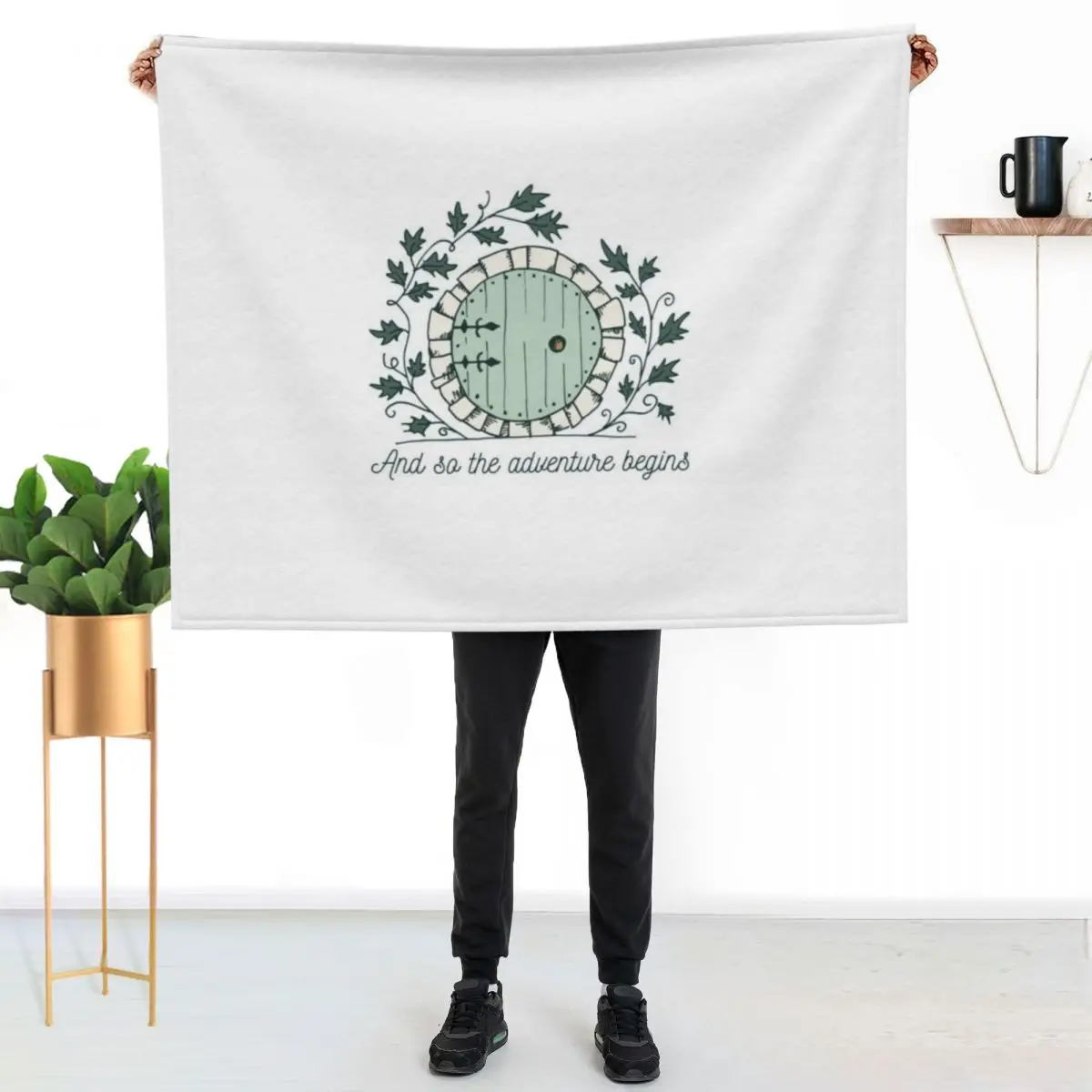 

Baggins Door with Twigs Shirts New design 2021 Throw Blanket Soft Bedroom Blanket for Night Sleeping