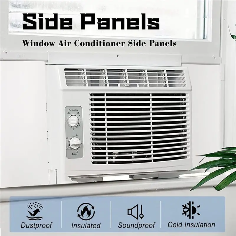 SYW-Waterproof Surround Insulation Side Panels For Window Air Conditioner- 2 PCS With Double-Sided Tape For AC Units