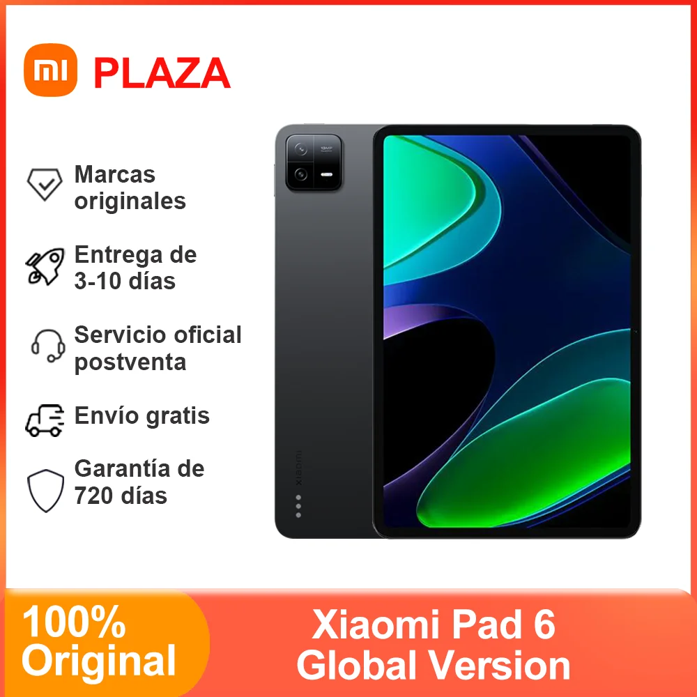 Xiaomi Pad 6, Tablet Mi, 11-calowy wyświetlacz LCD z systemem android, 870 Snapdragon, Dolby Atmos, kamera 13MP, 8840mAh,144Hz WQHD + pielęgnacja