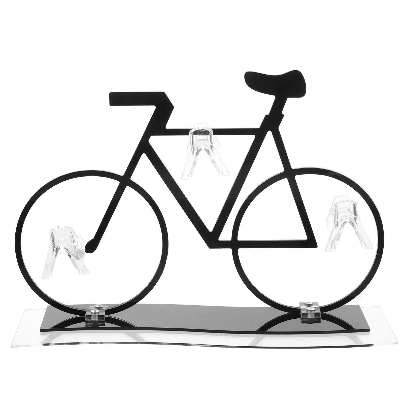 

Bicycle Shaped Sunglasses Holder Acrylic Eyeglasses Stand Creative Glasses Display Stand Storage Organizer Sunglasses Rack