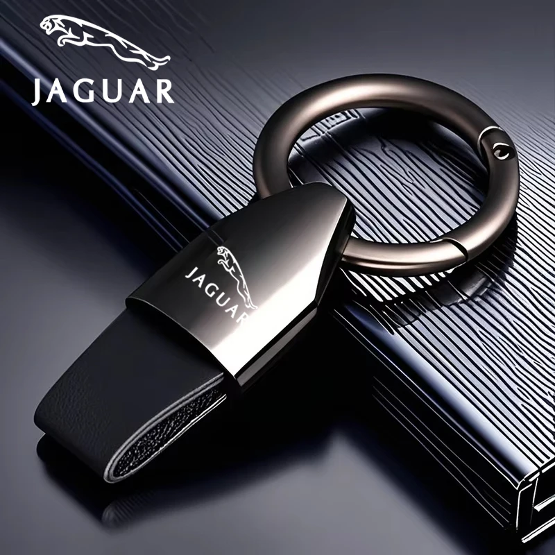 سيارة مفتاح حزام سبائك الزنك سيارة مفتاح سلسلة الجلود ل جاكوار X S F XF XE XJ XK XEL XFL XJL XJ6 XJS XKR XFR F-نوع F-Pace E-Pace #1
