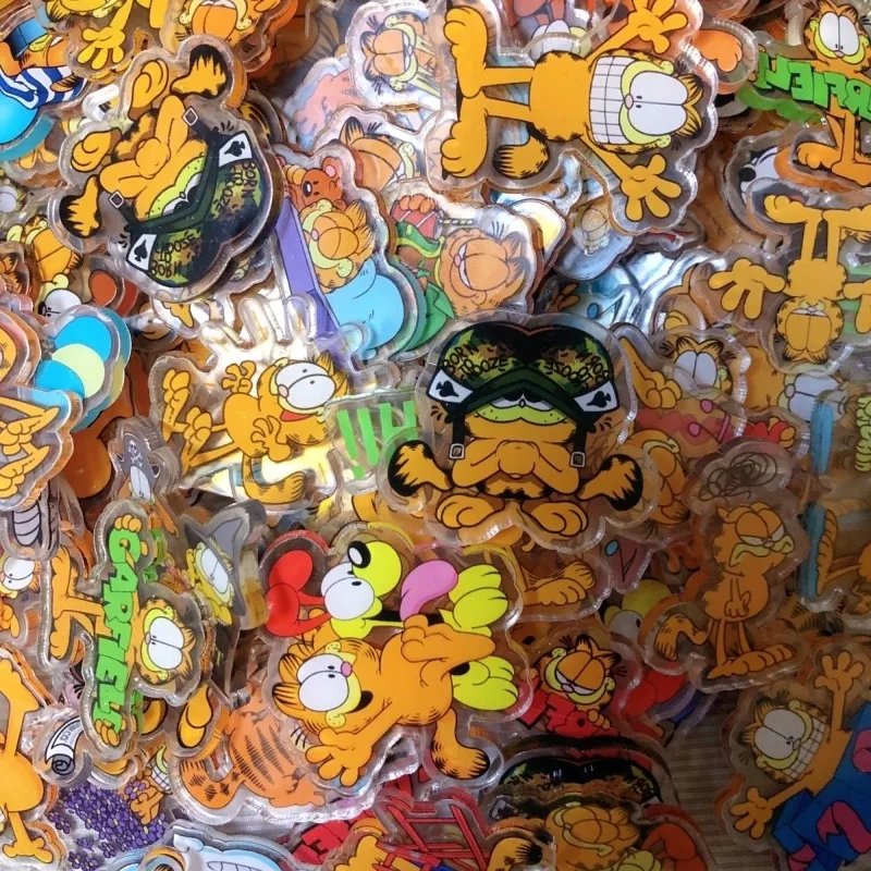 Garfield Cute Cartoon 4cm Alien Acrylic Sheet Jewelry Anime Creative Personality DIY Best Friend Student Handmade Storage Patch - view 5