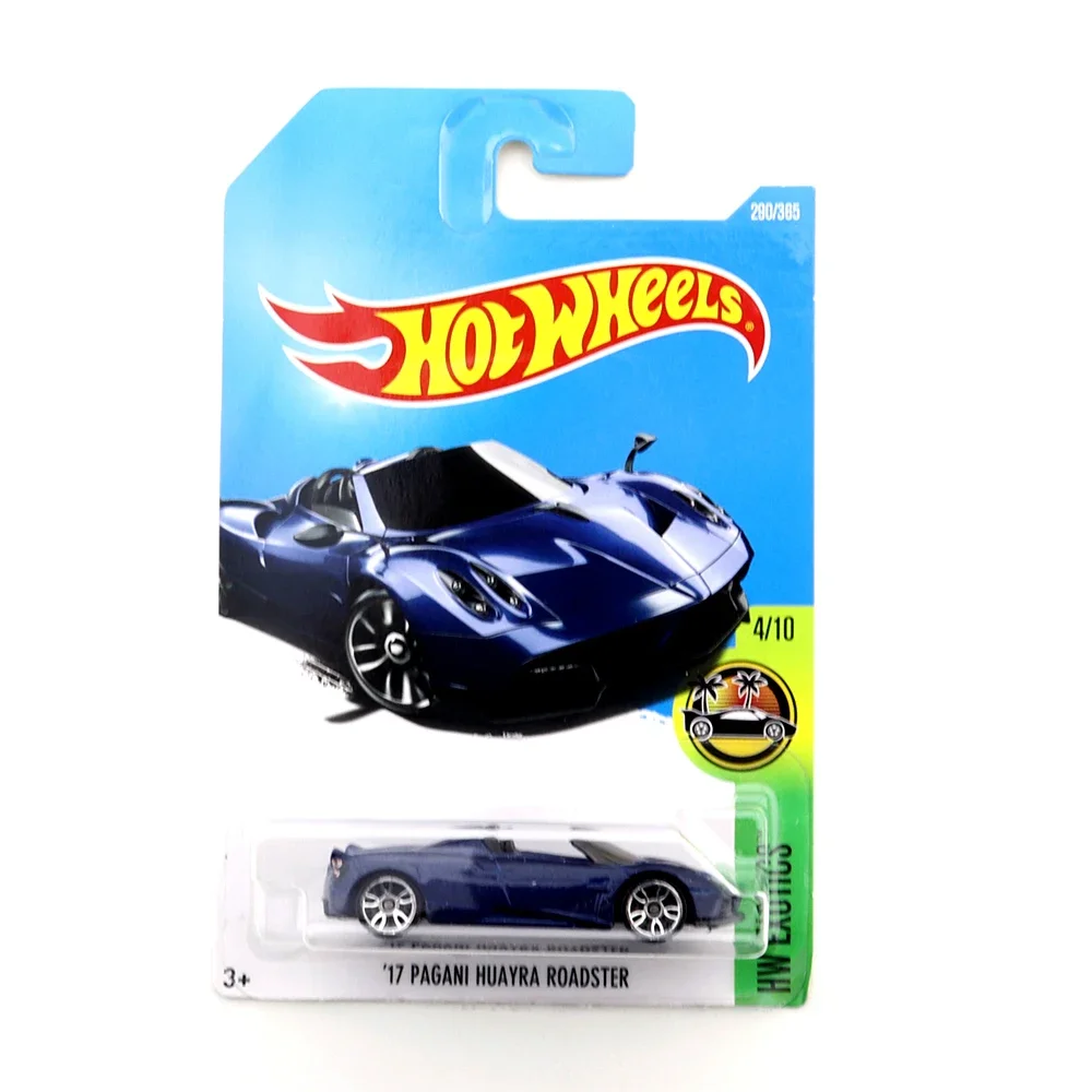 2023-13 Original Hot Wheels Mini Alloy Coupe 17 PAGANI HUAYRA ROADSTER 1/64 Metal Diecast Model Car Kids Toys Gift