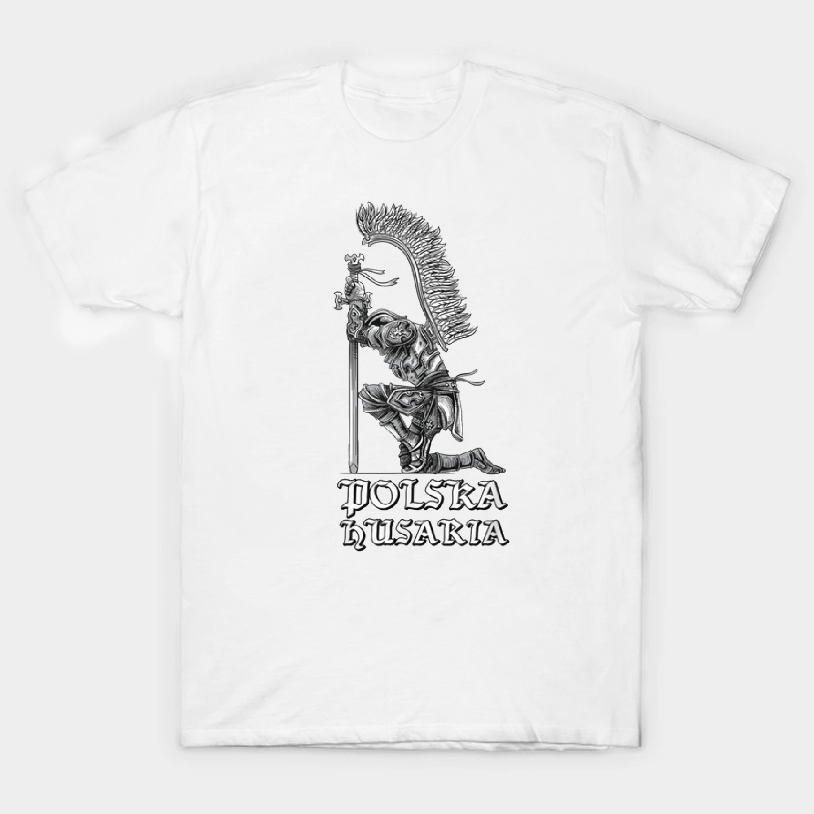 Unique Poland Warrior Polish Winged Hussar T Shirt. High Quality Cotton, Large Sizes, Breathable Top, Loose Casual T-shirt S-3XL