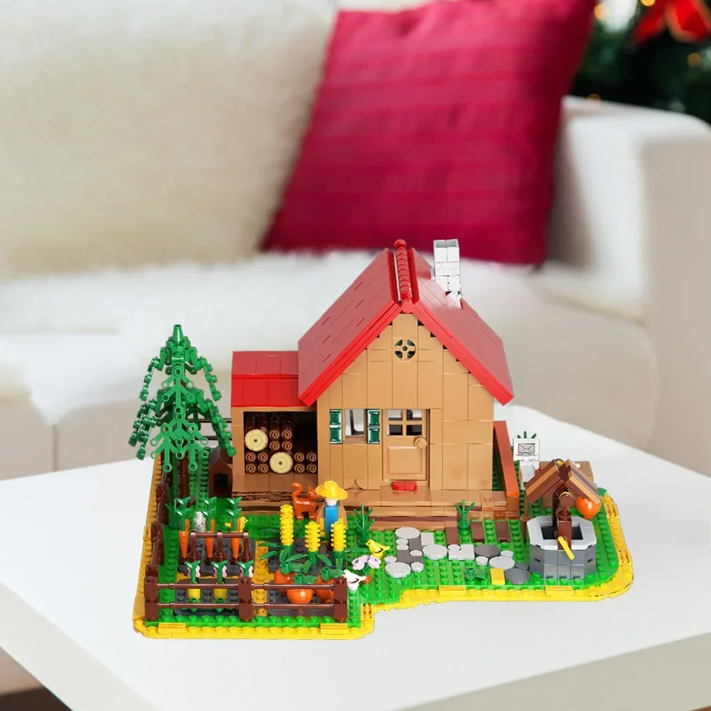 

Stardew Farmhouse Building Toy, DIY Valley House Building Kit for Adults and Kids, Gift for Girls and Boys Ages 6 Plus