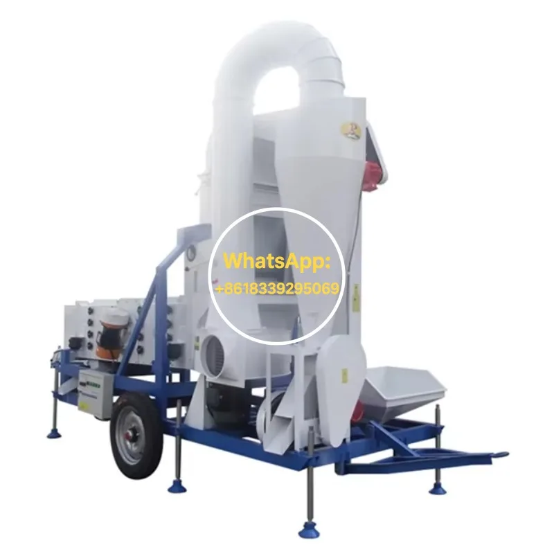 Automatic Seed Cleaner Machine Grain Grading Equipment Maize Black Pepper Winnower Farm Machinery High Efficiency