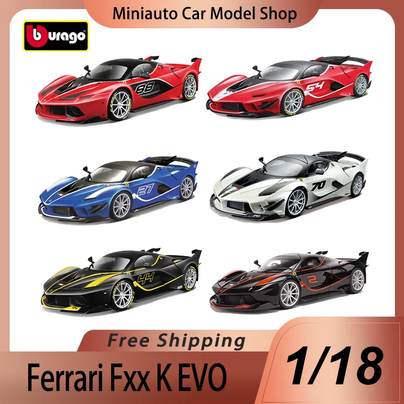 

In Stock Bburago 1:18 Ferrari Fxx K Fxx K Evo Ferrari Laferrari Alloy Miniature Diecast Model Ferrari Sports Car Toy Kids Gift