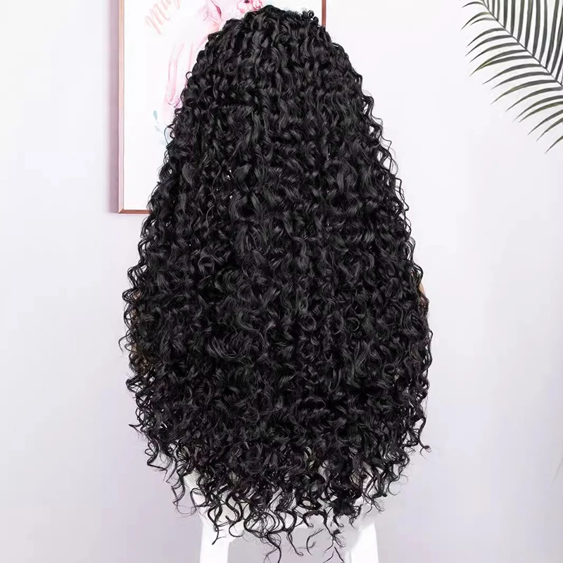 بيع التخليص: موجة عميقة 13x4 13x6HD الدانتيل الجبهة الشعر الاصطناعية مجعد الشعر موجة المياه غير لاصقة مناسبة المرأة شعر مستعار اصطناعي