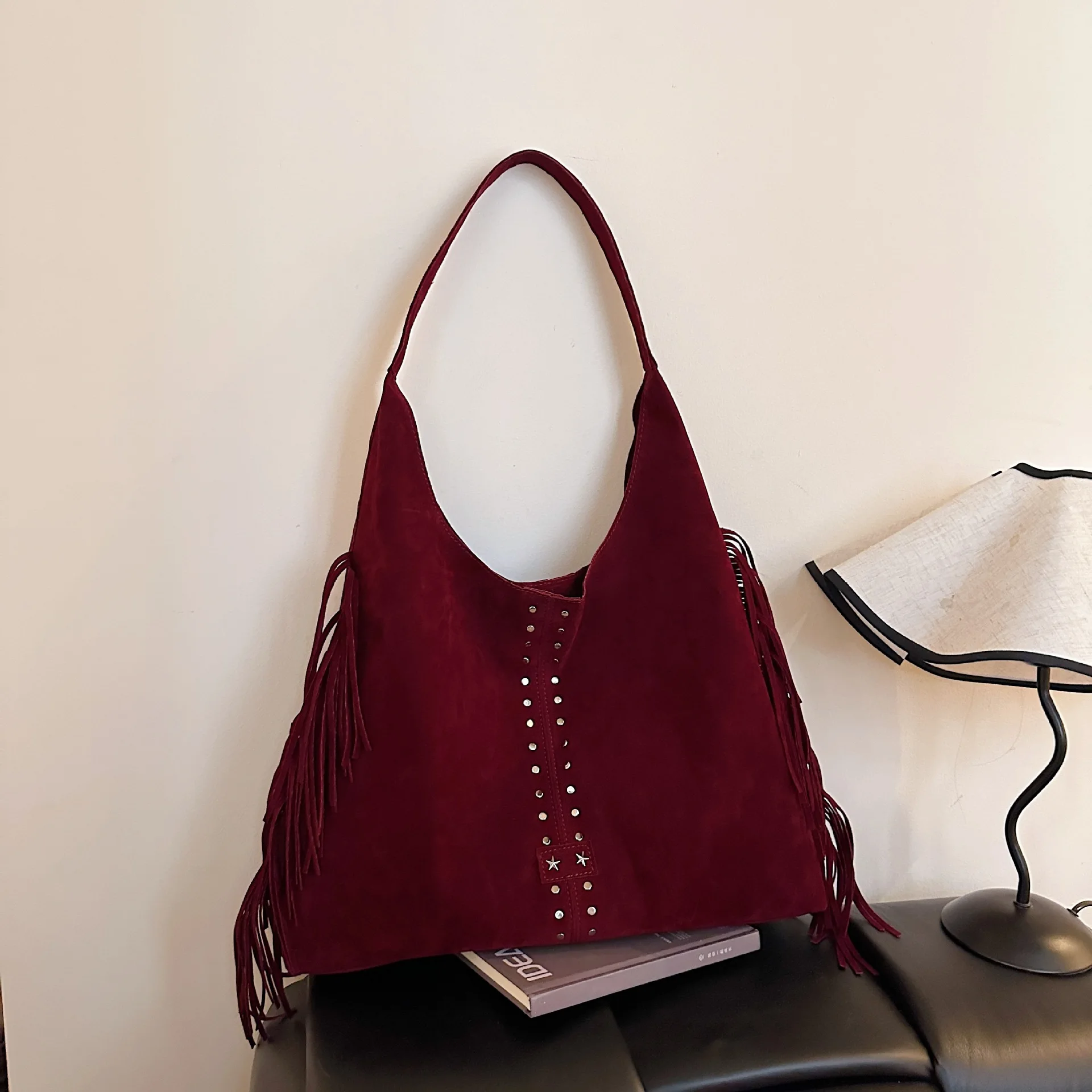 Ruime draagtas uit 2025, nicheschoudertas voor dames, casual vintage crossbody, minimalistische dag tot nachttas, getextureerde sling