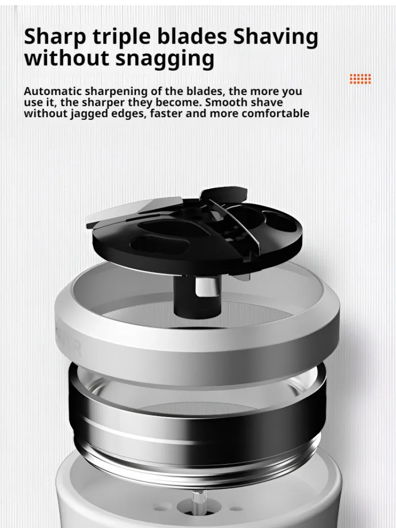 Портативная электробритва, компактная электрическая бритва для автомобиля Longway, дорожная Бритва для бороды с одной головкой