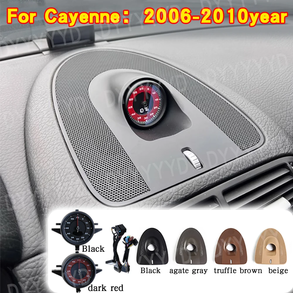 

Car Stopwatch For Porsche Cayenne 955 06-2010 watch Dashboard Clock Compass Dash Panels Modification Interior Center Accessories