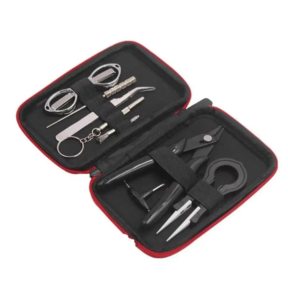 

9Pcs/set 9 in 1 Artistic Repair Tool Kit Screwdriver Curved Tweezers Mobile Phone Repair Tools Carry Bag