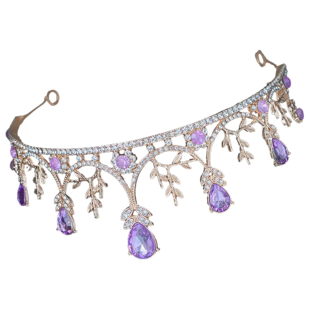 

1 Piece Bridal Crown Headdress with Sparkling Rhinestones Comfortable Wedding Tiara for Bride Bridesmaid Party Banquet Wear