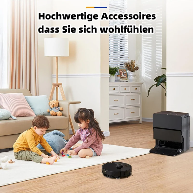 ชุดอุปกรณ์เสริมสำหรับ Xiaomi roborock S8 MaxV หุ่นยนต์ทำความสะอาดแบบลูกกลิ้งแปรงตัวกรองถุงเก็บฝุ่น