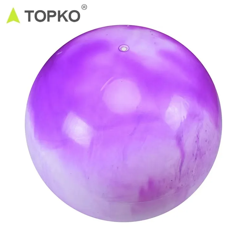 

YTYIN TOPKO Anti Burst Balance Exercise Gym Yoga Ball 65cm 75cm Fitness Rainbow Gradient Custom Print Pvc Massage Yoga Ball With