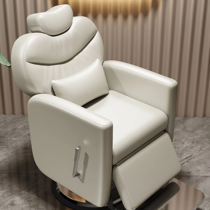 

Luxury Recline Barber Chair Shampoo Tattoo Hairstylist Swivel Barber Chair Spa Facial Silla Barberia Hair Salon Furniture WN50BC