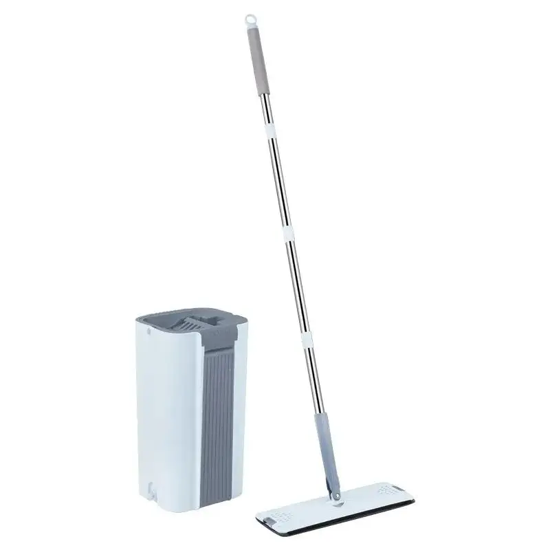 

Hand-Free Waing Flat Mop Double Lazy Cloth Floor Cleaning Tool with Cotton Tead Mop Buet Set for Home Use