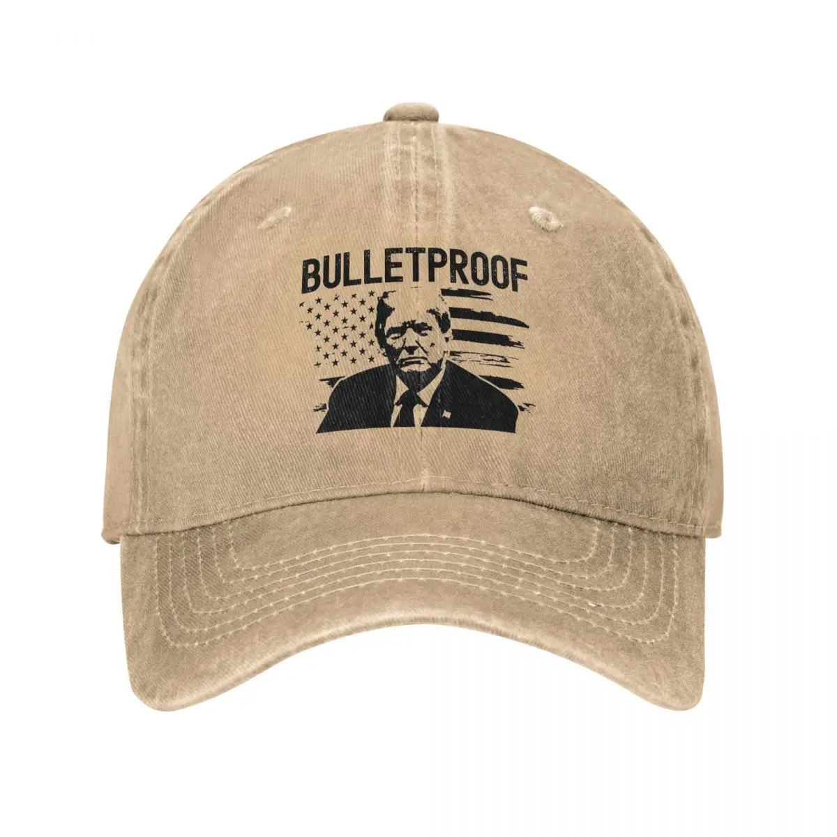 Donald Trump Bulletproof Washed Baseball Cap Street Style Trucker Dad Hat Summer Unisex Men Outdoor Sports Designer Snapback Cap