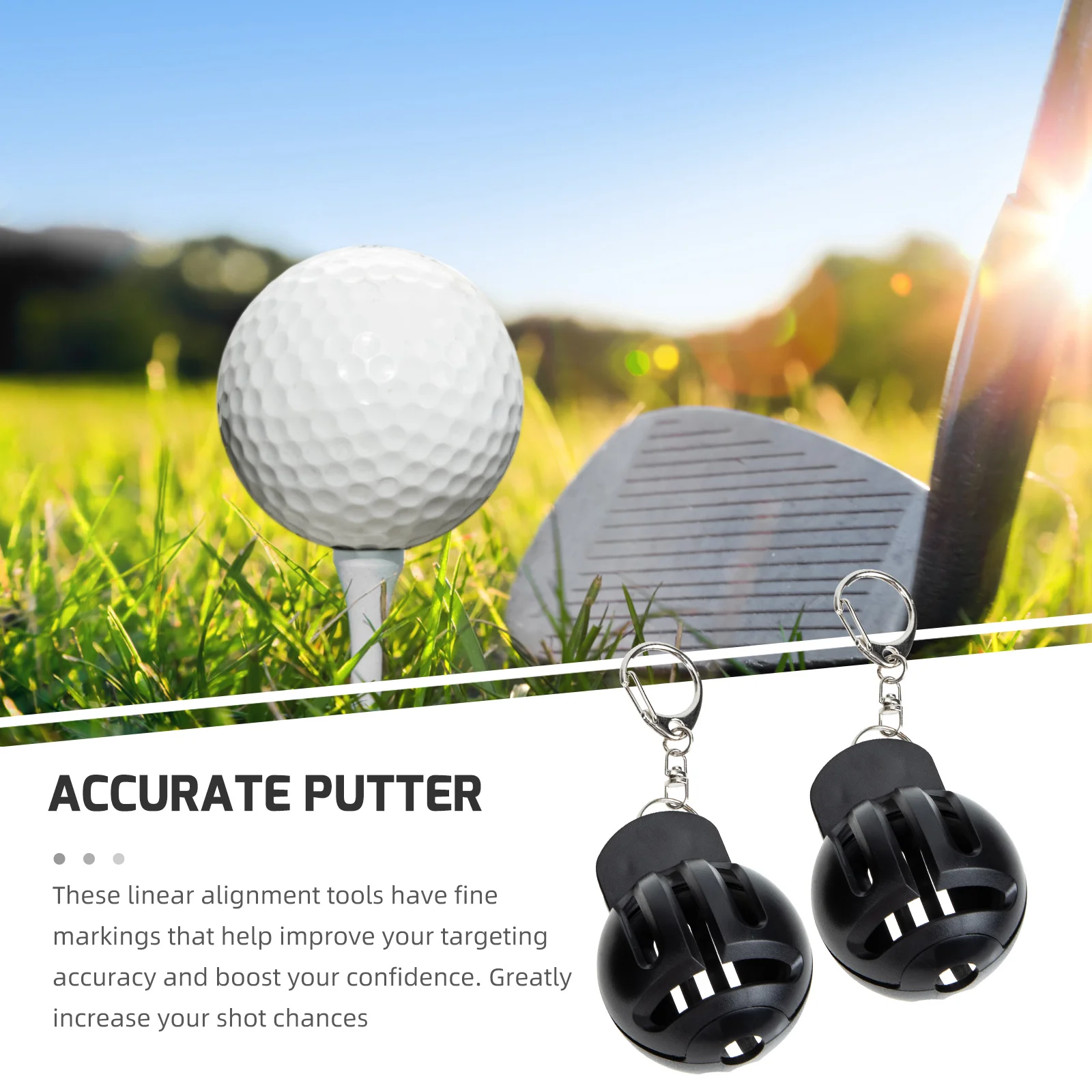 2 قطعة كرة جولف خط ماركر أداة المحمولة البلاستيك جولف الاستنسل لرسم النقاط على كرات الغولف تصميم دائم خفيف الوزن