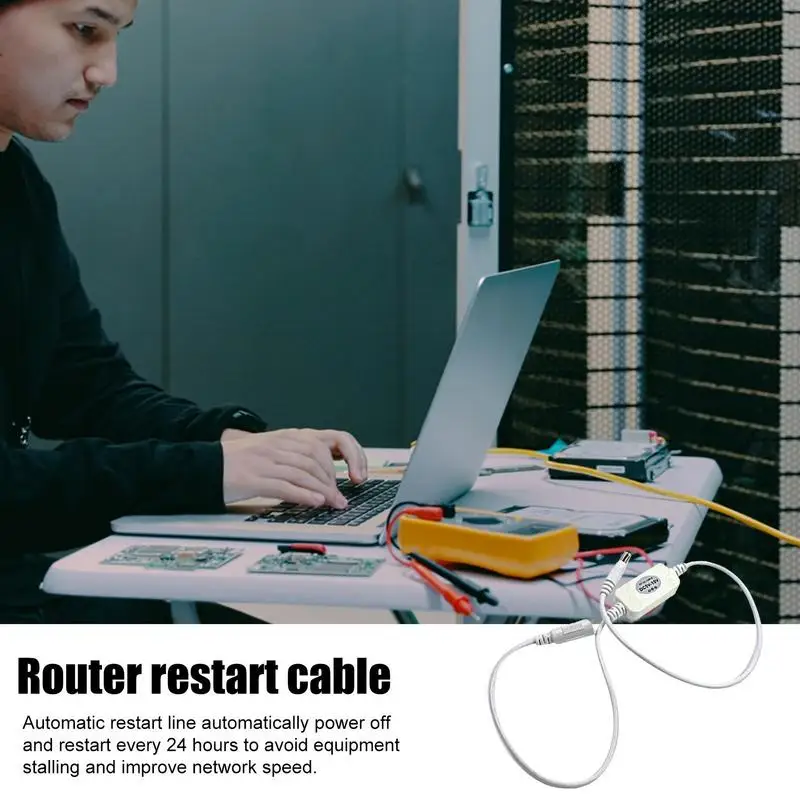 Wifi Reset Rebooter 5,5x2,1mm Verlängerung kabel Router Rebooter Routing Reset DC-Netzteil Timer Wifi Reset Rebooter Timing 24h