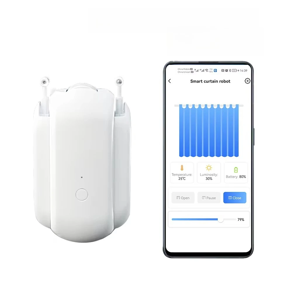 Vendita calda Smart ZigBee Control Roma Tenda Bot all'interno della batteria ricaricabile Smart Rod Roman Rod Motor
