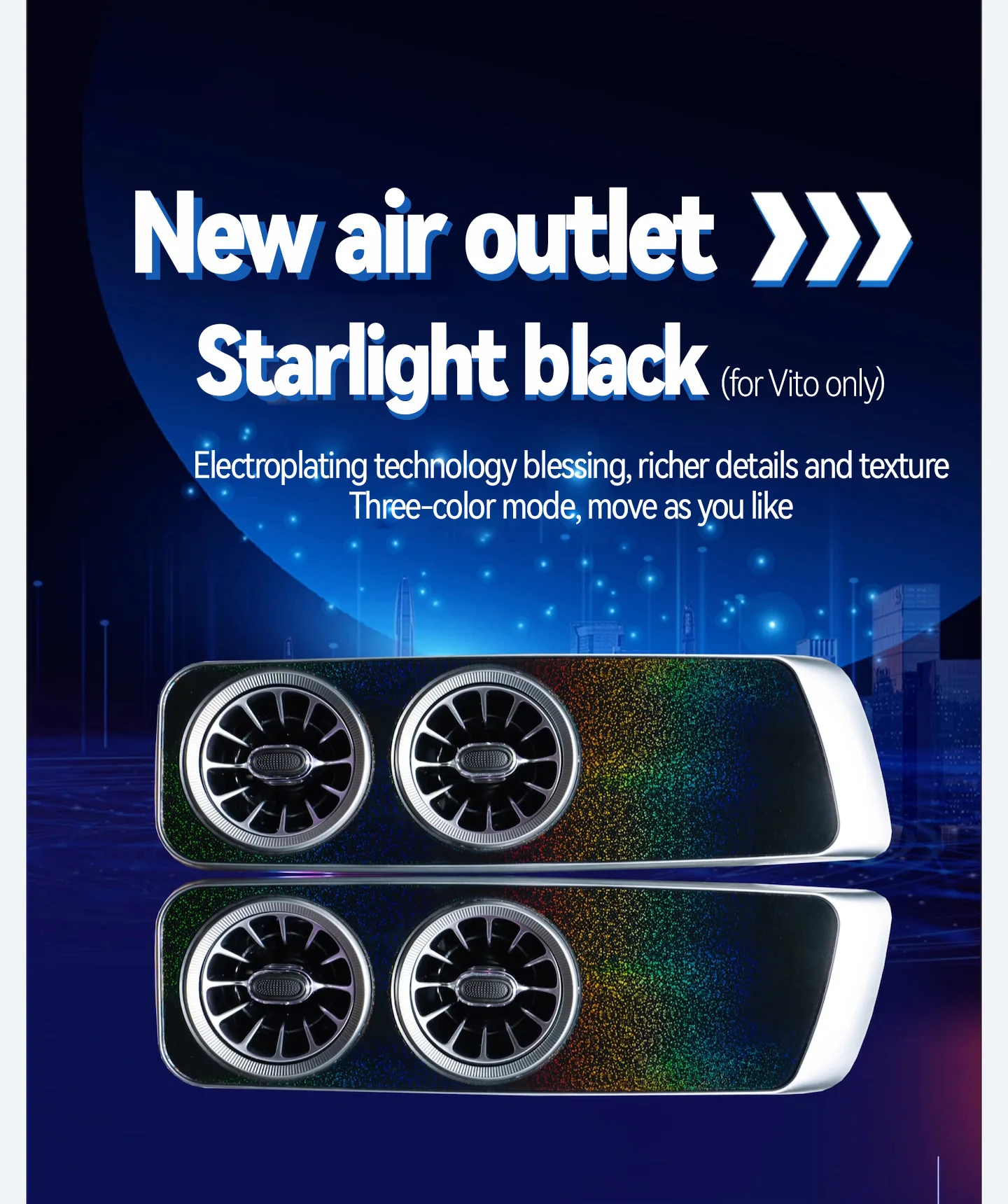 Commercial Vehicle V260dw447v250d Ceiling Atmosphere Light Accessories Ceiling air Conditioning Turbine Outlet