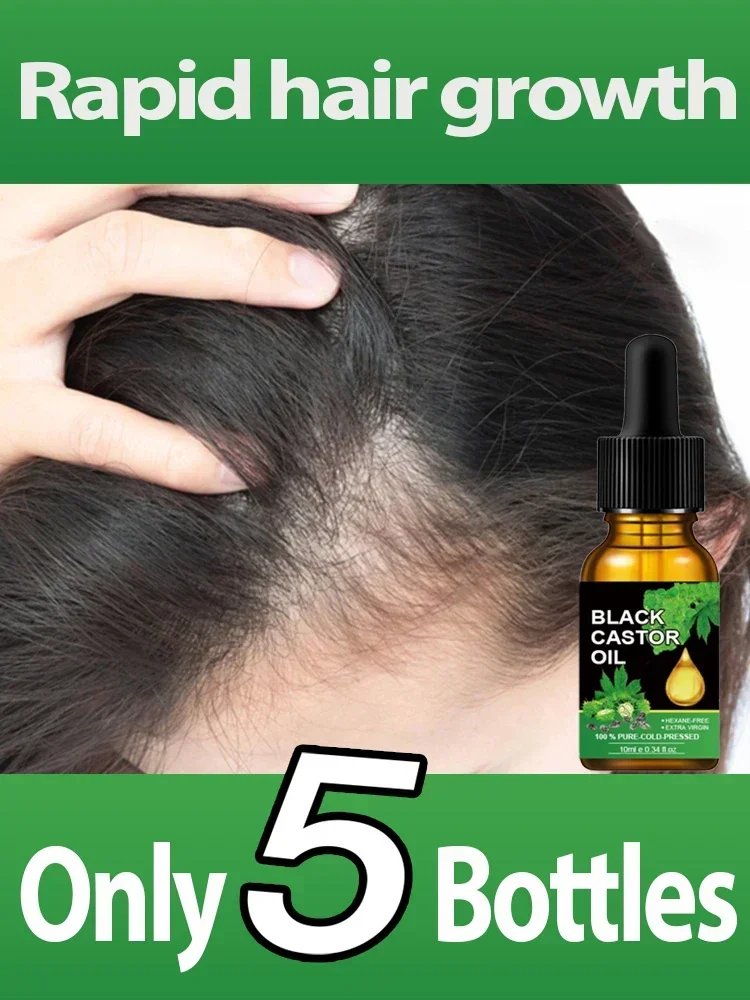 

Organic Black Castor Oil for Hair Growth Jamaican Scalp Dense Hair Strengthening Hair Loss Prevention Repair Nourishing Liquid