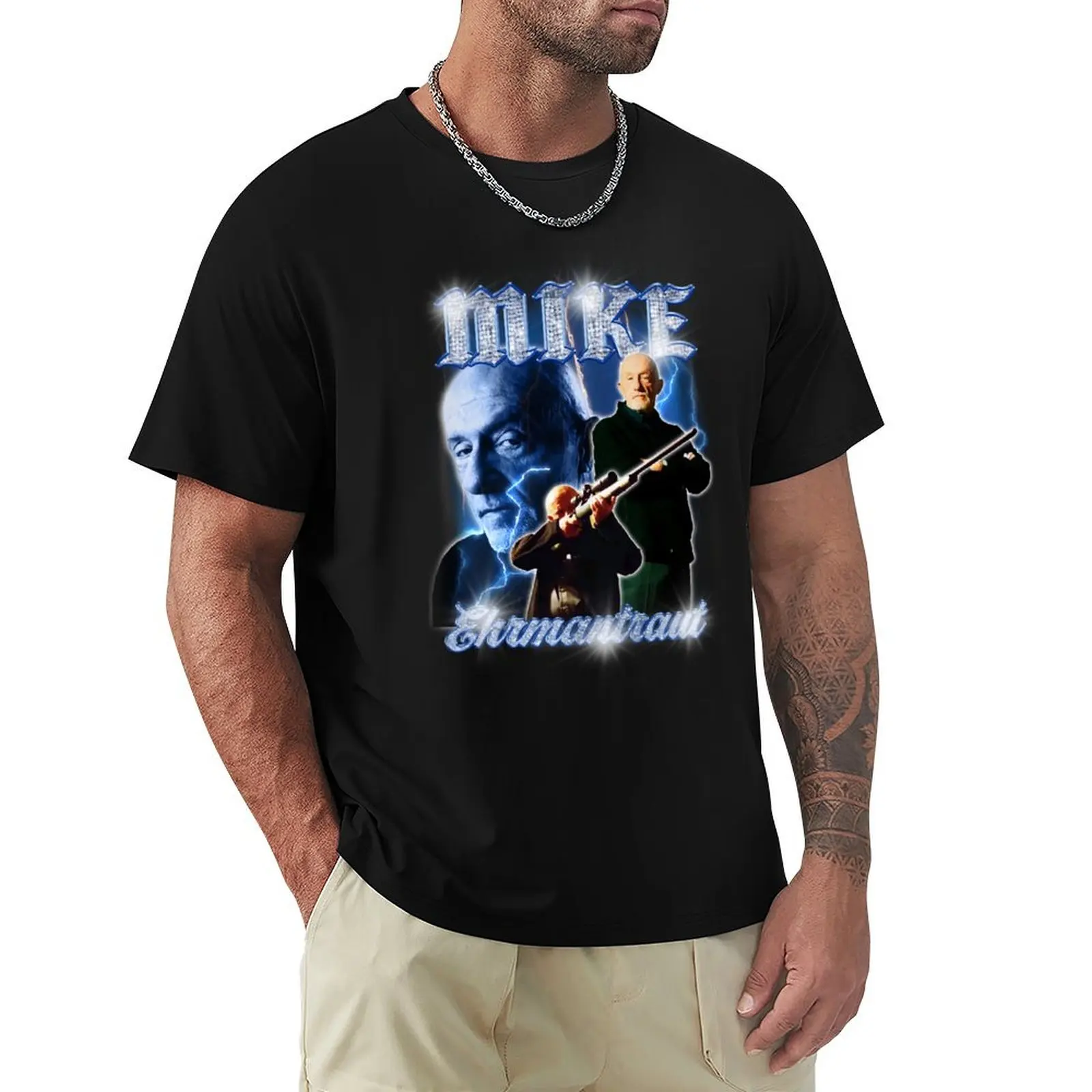 Mike Ehrmantraut Breaking Bad Vintage 90's Retro Bootleg T-Shirt customs sublime men t shirts high quality view 3