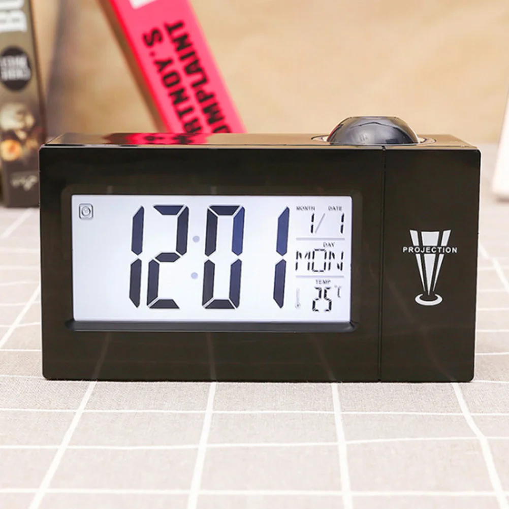 

Led Display Alarm Digital Projection Clock Modern Table Clock 12/24 Hour Format Snooze Function Operated For Bedrooms 90