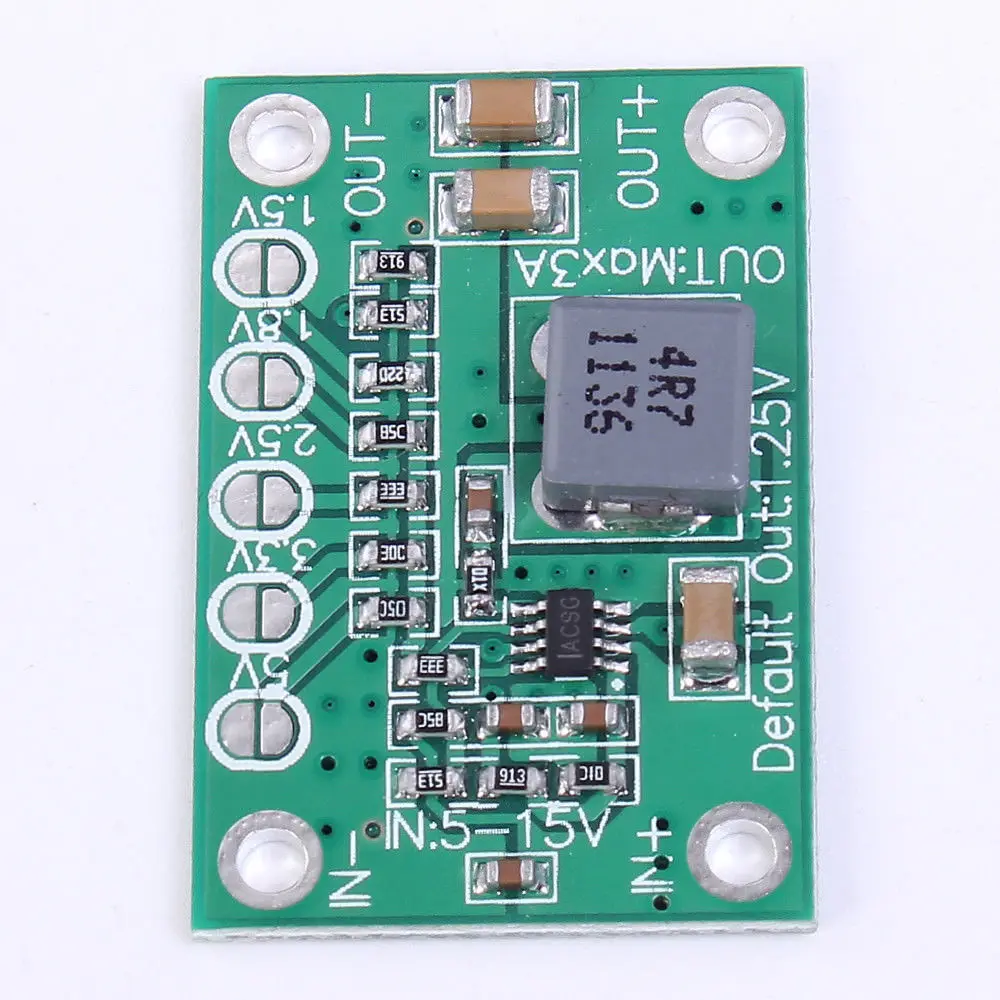 DC DC Step Down Power Module 5-16V To 1.25V/1.5V/1.8V/2.5V/3.3V/5V Universal Adjustable Buck Voltage Converter Board 3A For LCD