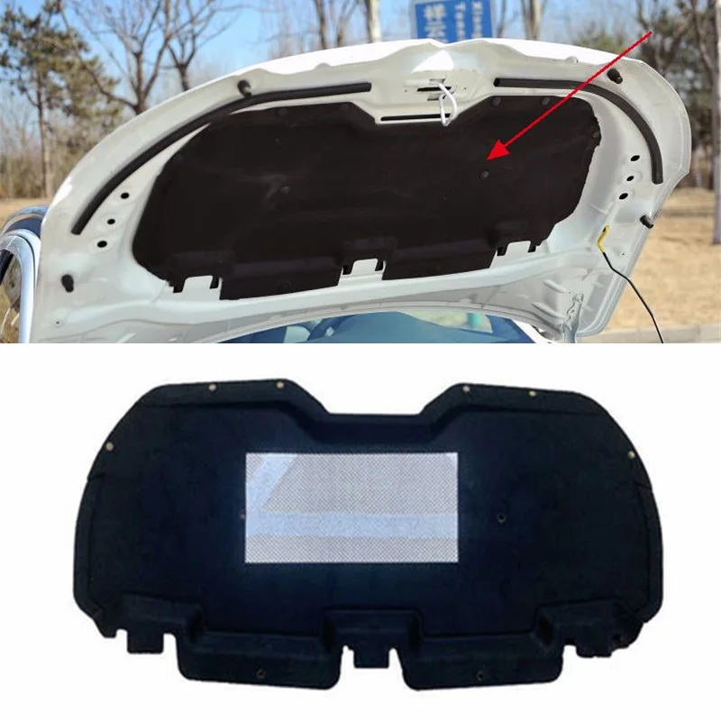 

1PC PET Material Fold Shipping For 2015-2019 Citroen C3 Auto Car Engine Hood Sound Heat Insulation Cotton Soundproofing Cover