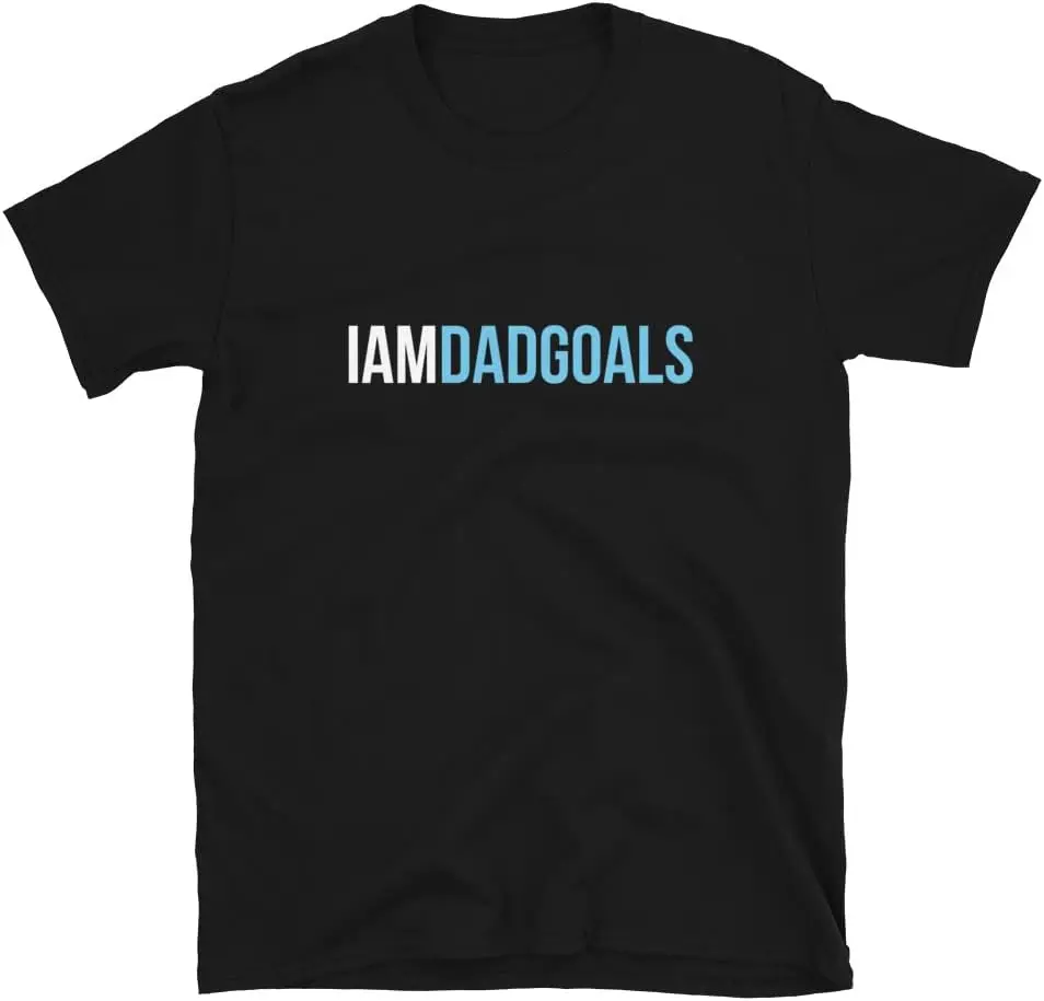 STLA Merch I Am Dad Goals Mens T Shirt, Short Sleeve Shirt for Expecting Dads, Short Sleeve Shirts for Amazing Dads