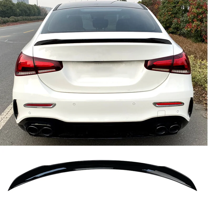 

Car Rear Trunk Spoiler Tail Wing Lip Splitter for Mercedes Benz A Class W177 A180 A200 A35 Sedan 2019 2020 2021 2022